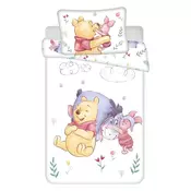 Pamučna dječja posteljina za dječji krevetić 100x135 cm Winnie the Pooh Pooh Hugs – Jerry Fabrics