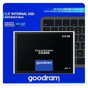 Goodram CX400 gen.2 2.5 512 GB Serijski ATA III 3D TLC NAND