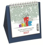 Koledar namizni piramida moder 10x11 2027