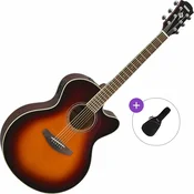 Yamaha CPX600 Basic SET Old Violin Sunburst Elektroakustična jumbo