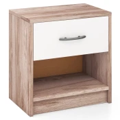 COSTWAY Nočna omarica s predalom Nočna omarica 38,5 x 28 x 40,5 cm, (5000006622)