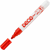 Permanentni marker Ico Deco - okrugli vrh, crveni