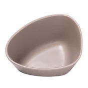 Servirna skleda KRIVINA 22 cm, toplo siva, kamnita posoda, LIND DNA