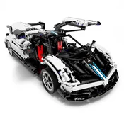 Avto na daljinsko upravljanje in sestavljanje Pagani Huayra 1:8 RASTAR - 2892 elementov - bela