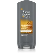 Dove Men+Care gel za prhanje 3 v 1 z vonjem sandalovine in vanilije za moške 400 ml