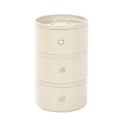 Evviva Set zložljive doze Vintage h23cm/3 kos/krem/kovina, (5000267799)