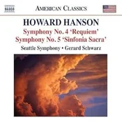 HANSON:SYMPHONY NO.4 & 5/, Črna