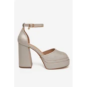Čevlji s peto DeeZee LW85478-6 Zlata