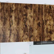 vidaXL Stenska kuhinjska omarica Dimljeni oreh 30 x 31 x 100 cm