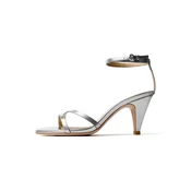 L37 HANDMADE SHOES Čevlji s peto ECHO OF DESIRE srebrna