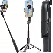 3u1 univerzalni teleskopski selfie stick i tronožac bluetooth daljinski 90cm