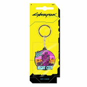 JINX Cyberpunk 2077 Visit Night City PVC Keychain Multicolor