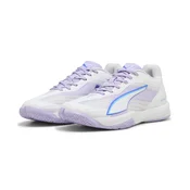 PUMA Accelerate Turbo 5 Handball Shoes Women, Women, White/Royal Sapphire/Light Lavender, 42.5