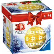 Ravensburger 3D Puzzle Božični ornament rumene barve 54 Deli