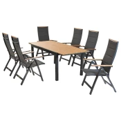 Gardenson Vrtni Set Verona, 7-Delni, Raztegljiva Miza