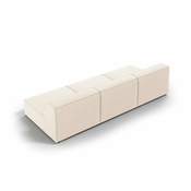 Krem baršunasti sofa 240 cm Jodie – Micadoni Home