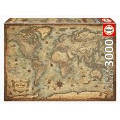 Puzzle Map of the World Educa 3000 dielov EDU19567