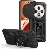 GS Oklepni ovitek za Oppo Reno 12FS / Oppo Reno 12F, CamShield Slide, črn