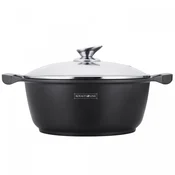 Northix Royalty Line RL-BS26M: Lonec in enolončnica s prevleko iz marmorja - 26 cm