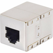 renkforce RJ45 omrežni adapter CAT 6 [1x RJ45-vtičnica - 1x RJ45-vtičnica] 0 m iz železa renkforce