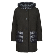 Geox Plašči W CALITHE LONG COAT Črna