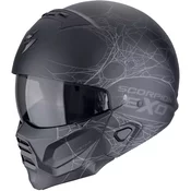 SCORPION Exo-combat ii spiderweb matt black silver kaciga