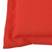 Jastuci za vrtne stolice 2 kom crveni 120x50x3 cm od tkanine