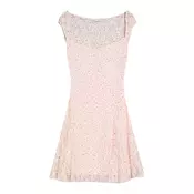 Bershka Koktejl obleka  oranžna / pastelno roza / burgund