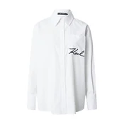 KARL LAGERFELD Srajca B1W11013 Bela Relaxed Fit
