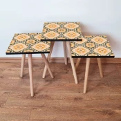 Hanah Home Set klub stocica 3Shp138, 3 komada, Bela
