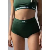 POMIRISHI BAMBOO UNDERWEAR Ženske duboke slip gacice, Zelene