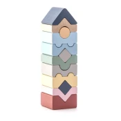 CUBIKA Pastel 16099 Stolp XI - lesena sestavljanka 12 kosov