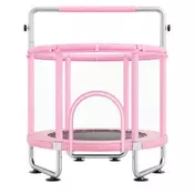 VEVOR Otroški trampolin 55 palcev 1470x1540 mm roza