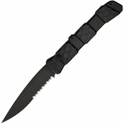 Piranha Knives Auto 21 Button Lock Black