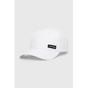 Bombažna bejzbolska kapa Calvin Klein bela barva