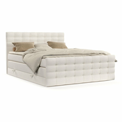 Kremno bela boxspring postelja s prostorom za shranjevanje 160x200 cm Blend – Maison de Reve