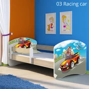 Djecji krevet ACMA s motivom, bocna sonoma 140x70 cm 03 Racing Car