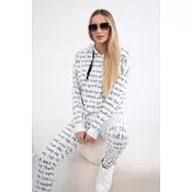 Set with white print