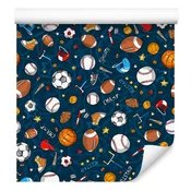 Tapeta z barvitimi kroglicami za dnevno sobo in spalnico 50x1000 cm