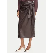 Elisabetta Franchi Krilo iz umetnega usnja GO-218-66E2-V320 Temno rjava Regular Fit
