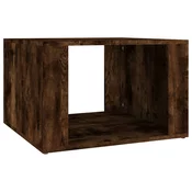 MAISON CHIC Nočna omarica - Nočna miza dimljen hrast 57x55x36 cm inženirski les, (21687441)