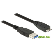 DELOCK Delock USB kabel USB 3.2 gen. 1 (USB 3.0) USB-A vtič\, USB-mikro-B 3.0 vtič  1.00 m črna pozlačeni konektorji 85072, (20416124)