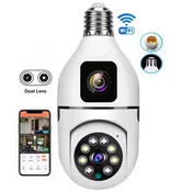 8MP WiFi Roto Dupla Kamera Sijalica