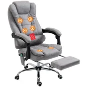 Homestar Pisarna stol z masažno funkcijo 65x138x98 cm siva