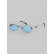 Roxy Laguna Shiny Silver Sunglasses blue