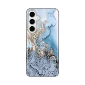 Maska za telefon Samsung S721B Galaxy S24 Fe Blue Gold Marble PRINT