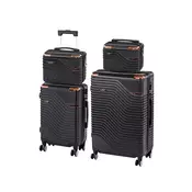 TraveLux Urban XXIII set kofer-torbi na kotačima, crni