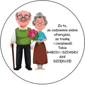 shumee Kroj za oblate za torto za dan starih staršev 1