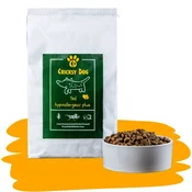 Ted hipoalergena suha pasja hrana na osnovi beljakovin žuželk z mangom in spirulino (premium formula brez pšeničnega glutena in piščančjega