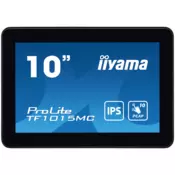 The ProLite TF1015MC (10.1 inch) uses PCAP touch technology and is built into an eye catching bezel with edge-to-edge glass. Equipped with a foam seal finish it supports seamless integration into kiosks and provides IP65 rating. - TF1015MC-B3